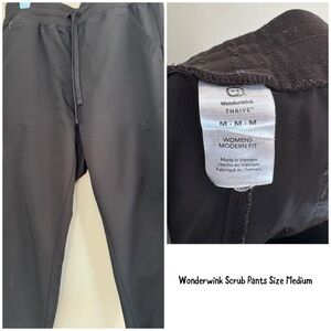 WonderWink Black Scrub Pants